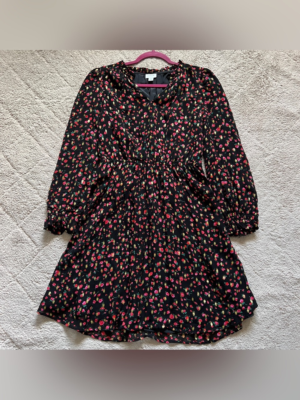J. Crew Floral Rose Dress Cottage Preppy Whimsical Homecoming Party Chic Sz 2